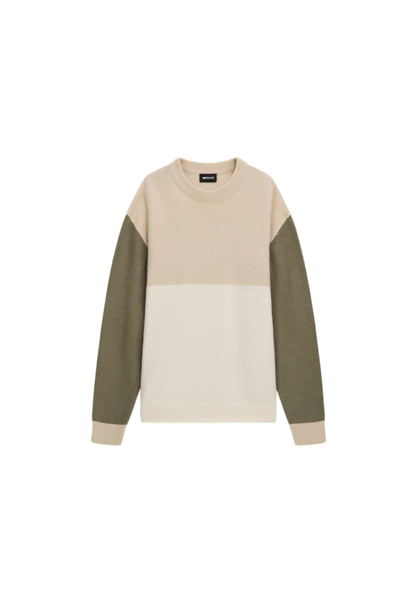 Maglione A Girocollo Uomo Gas Regular Fit Color Block Amari Logo 562243432426