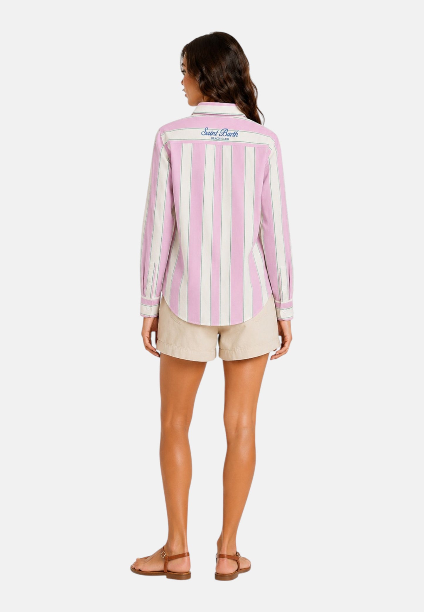 Camicia Manica lunga Donna Mc2 Saint Barth Beach Stripes Brigitte BRIG001