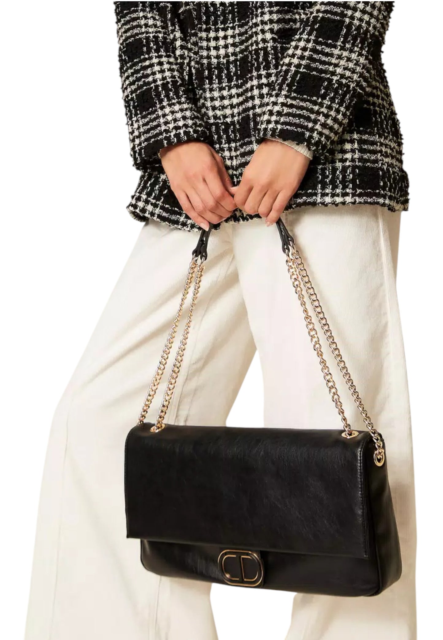 Borsa A Tracolla Donna Twinset Con Patta E Catena  252TD8120