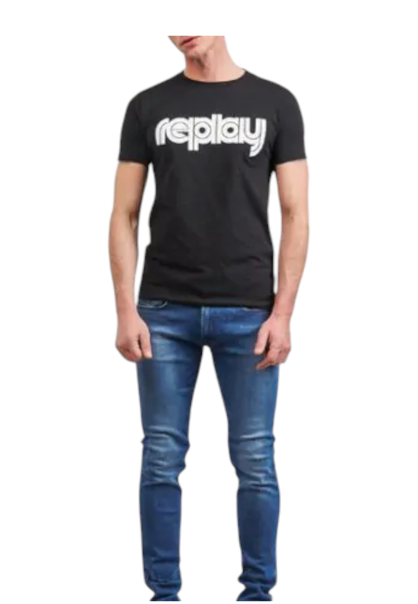 Jeans Slim Fit Uomo Replay  Anbass M914  .000.261 C39