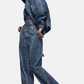 Jeans Barrel Fit Donna Liu Jo Con Stampa Pitone  UF6519D0397