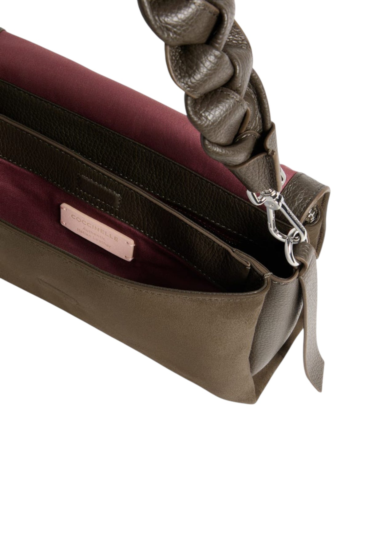 Borsa A Tracolla Donna Coccinelle In camoscio, Pelle con grana, Bicolore Boheme Suede Bimaterial E1P6P120101