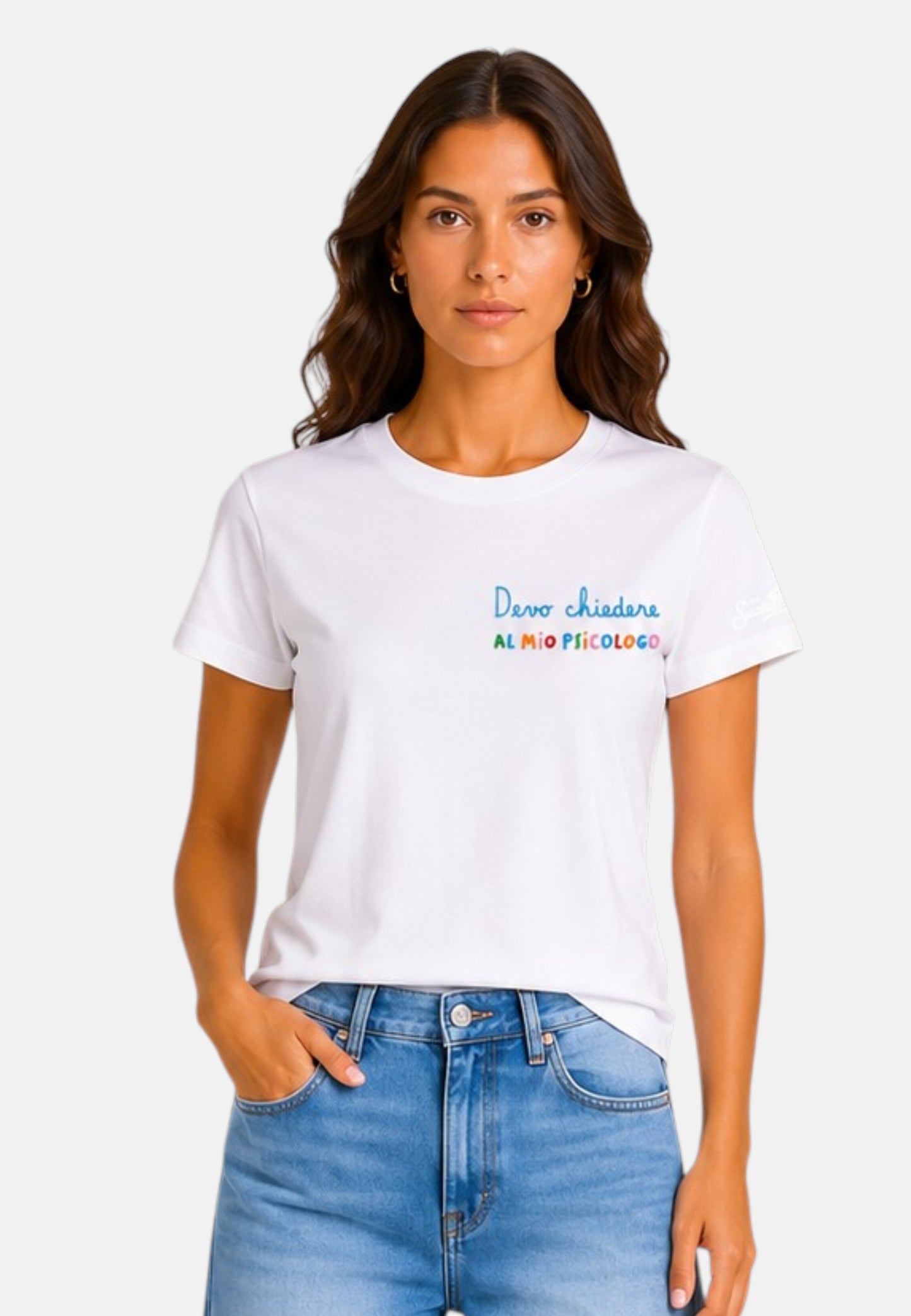 T-Shirt Manica Corta Donna Mc2 Saint Barth Chiedere Psicologo Emb Emilie EMI0001