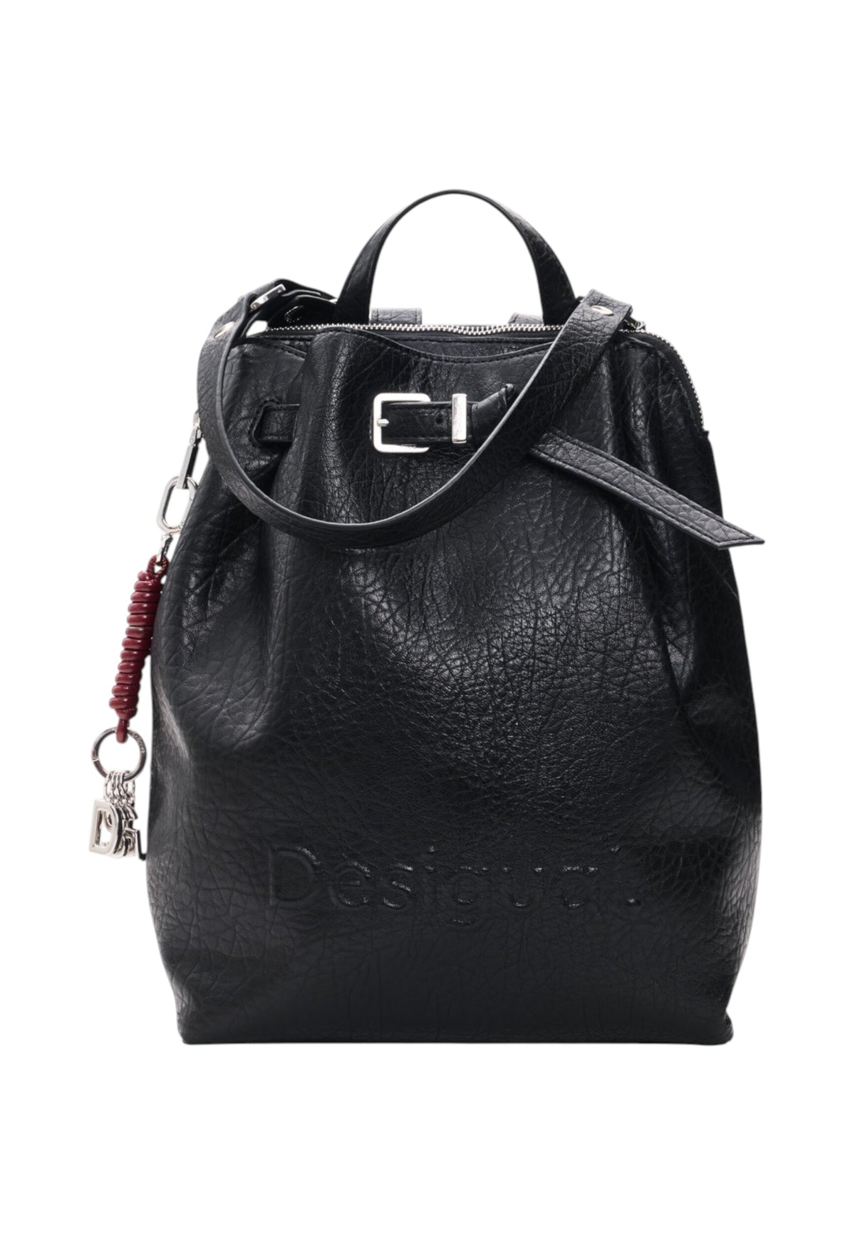 Zaino  Donna Desigual Medio, Effetto pelle, Con fibbia Half Logo Luena Nf Black 26WAKP05
