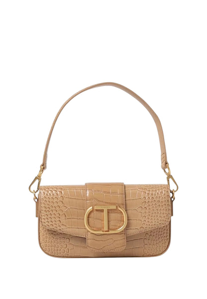 Borsa A Tracolla Donna Twinset Piccola In Pelle A Stampa Cocco Amie 242TB7121