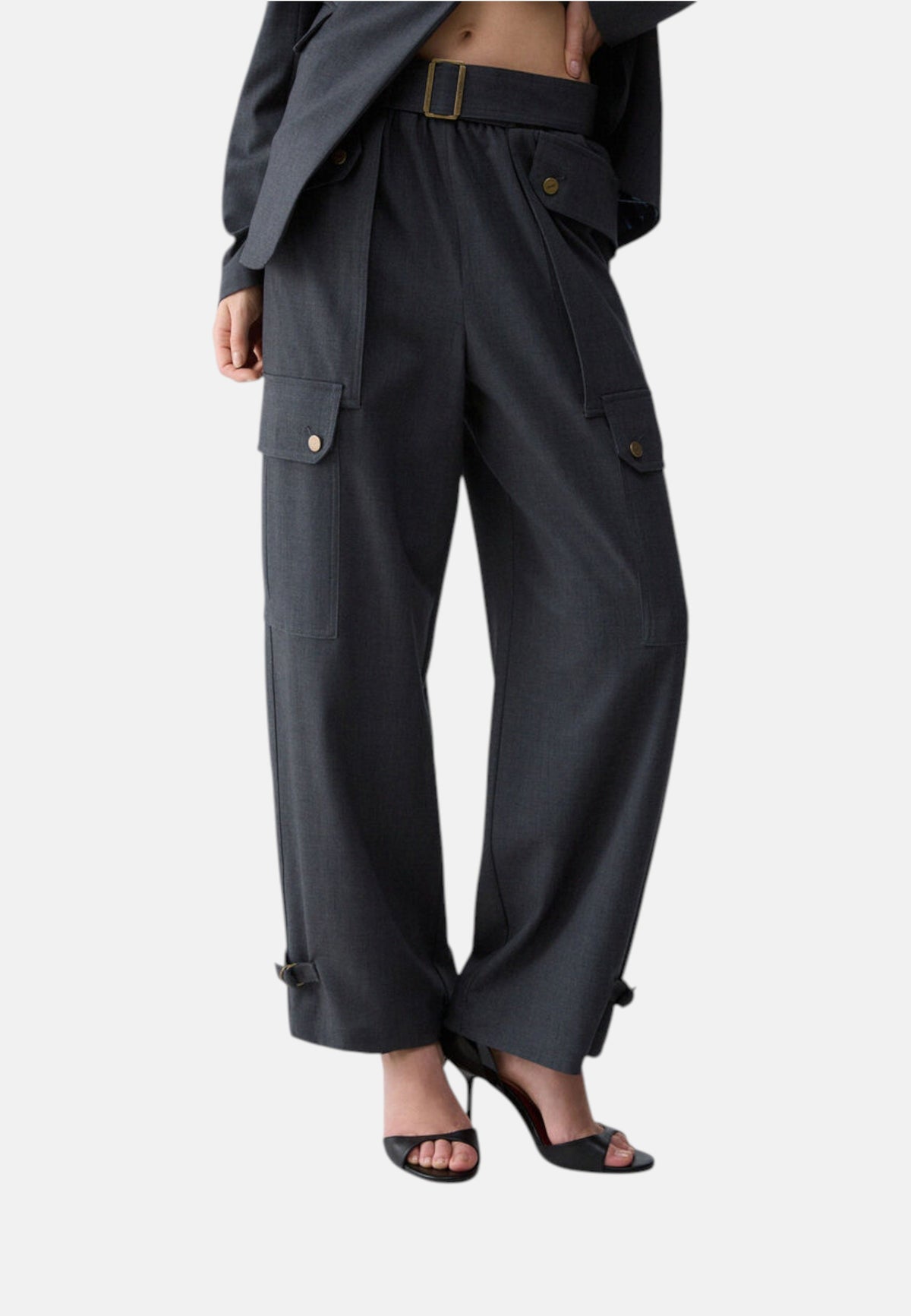 Pantaloni Cargo Donna Liu Jo Flanella  WF6258T743A