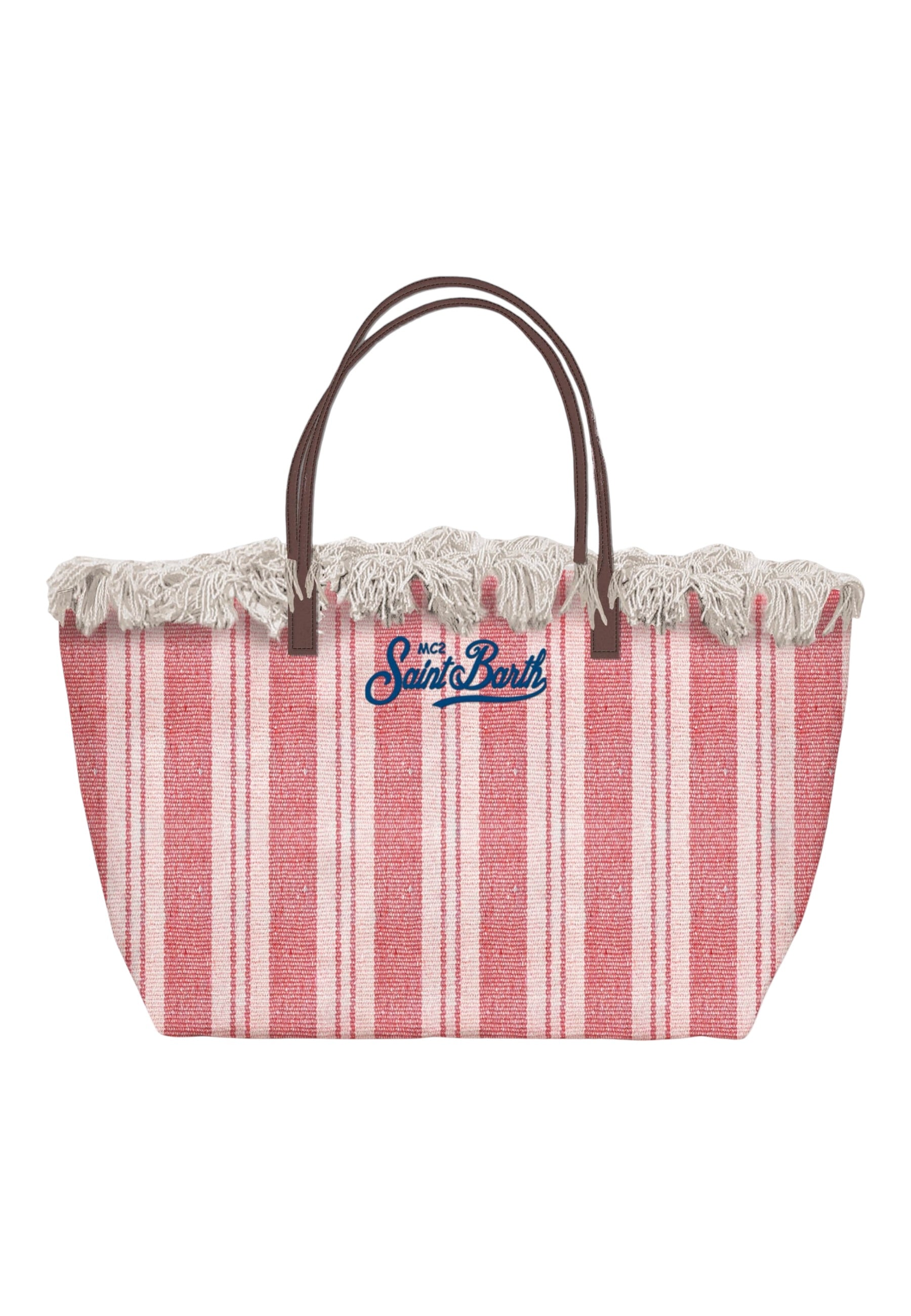 Borsa A Spalla Donna Mc2 Saint Barth Double Stripes V City Bag Fringe CBF0001