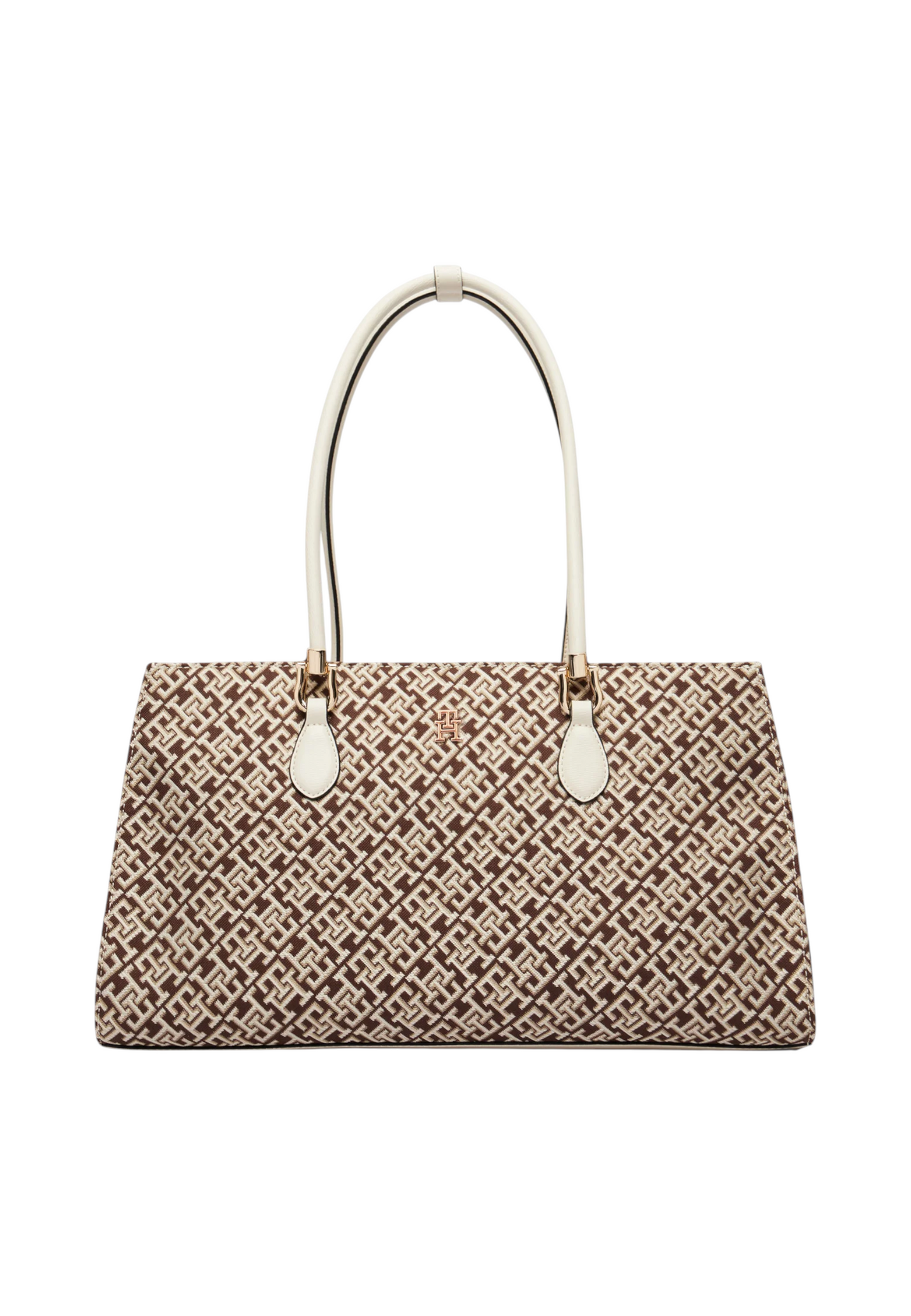 Borsa A Spalla Donna Tommy Hilfiger Satchel Jacquard Th Grace AW0AW18754