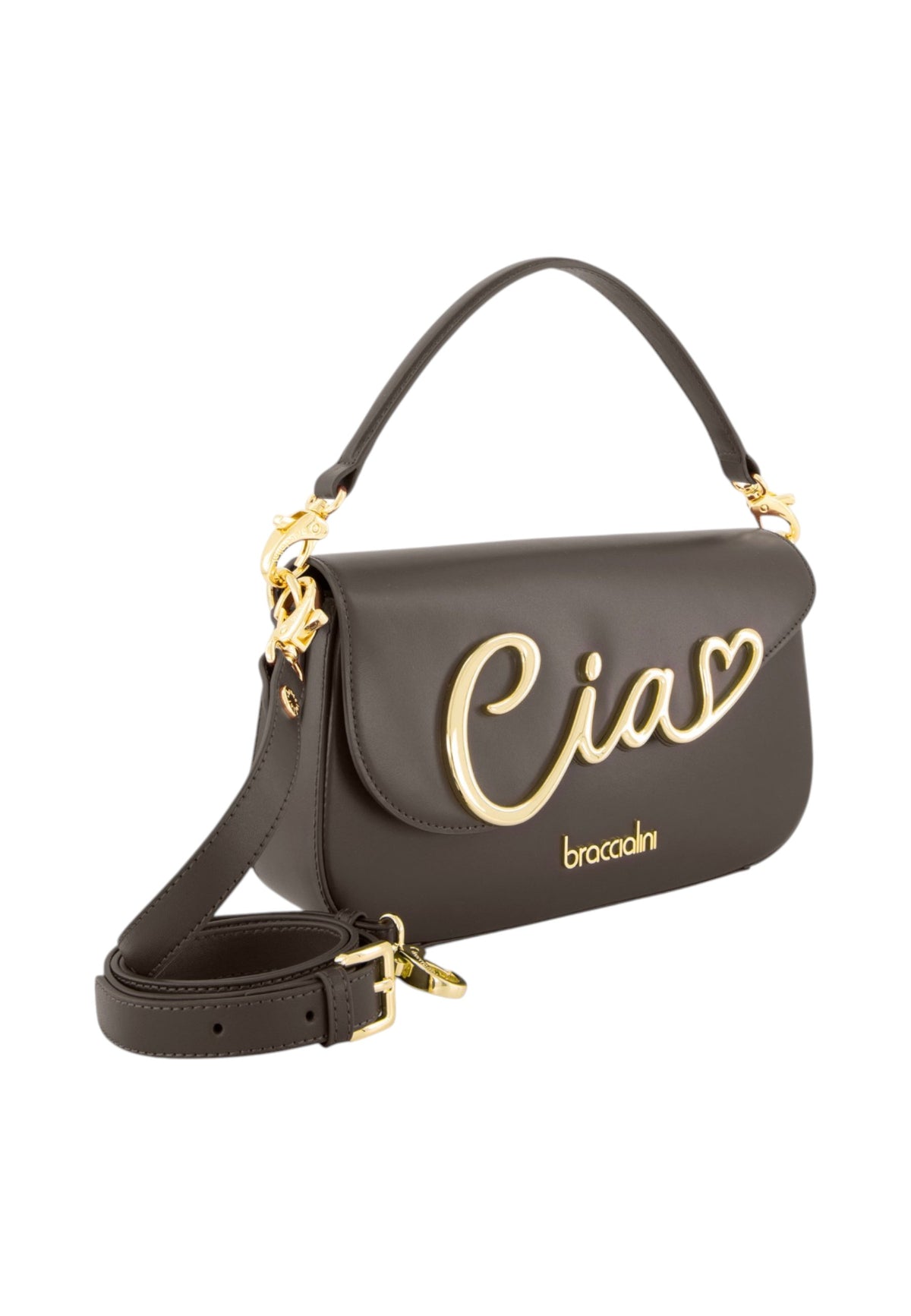 Borsa A Spalla Donna Braccialini A Spalla, Singolo con tracolla removibile e regolabile, Chiusura con clip, Due tasche interne, una con zip e una aperta, Accessorio Ciao in metallo, Dimensioni: 26 x 6 x 15 Cm Ciao B19341PP