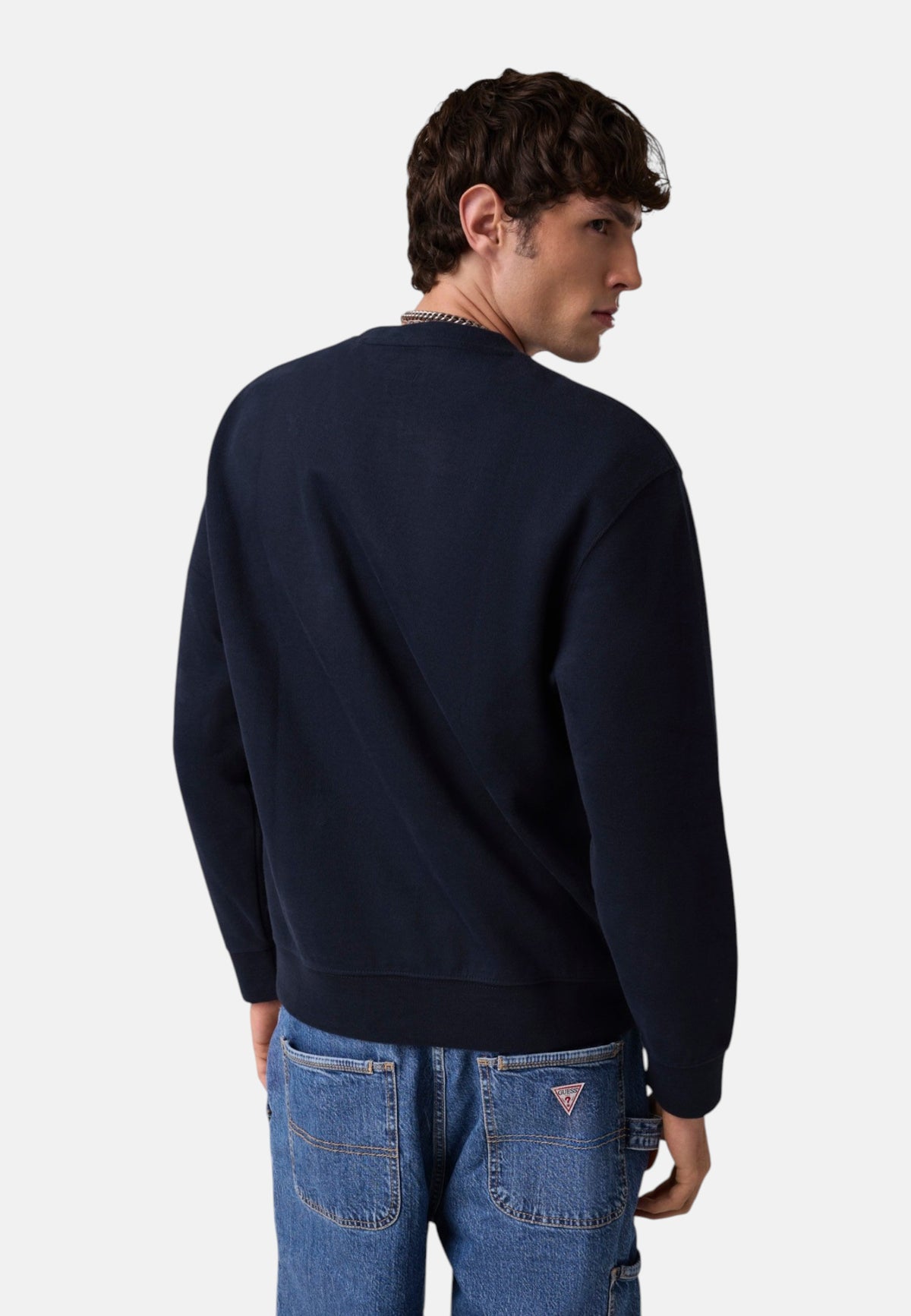 Felpa A Girocollo Uomo Guess Vestibilit� regular, Costina, French rib Gj M6BQ03K5404
