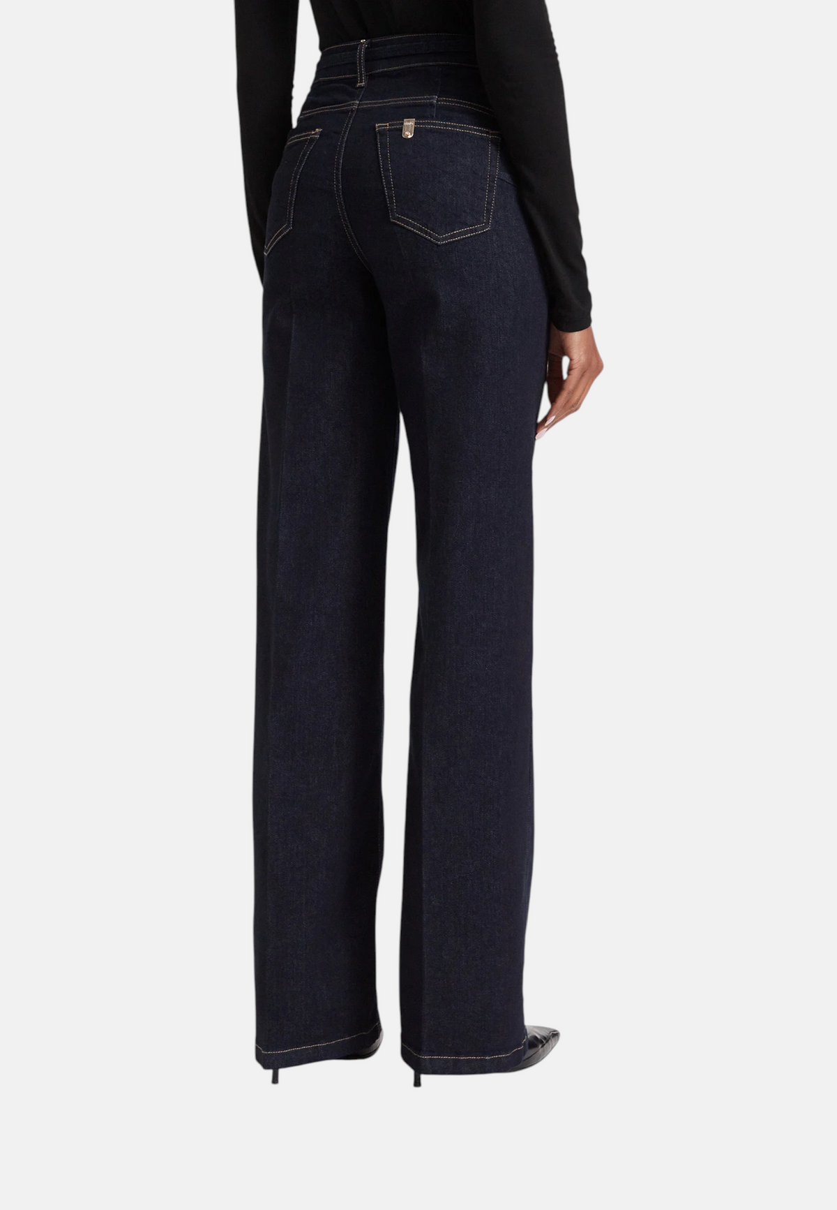 Jeans Wide Leg Donna Liu Jo Bottom Up A Vita Alta Good Flare UF6088D0264