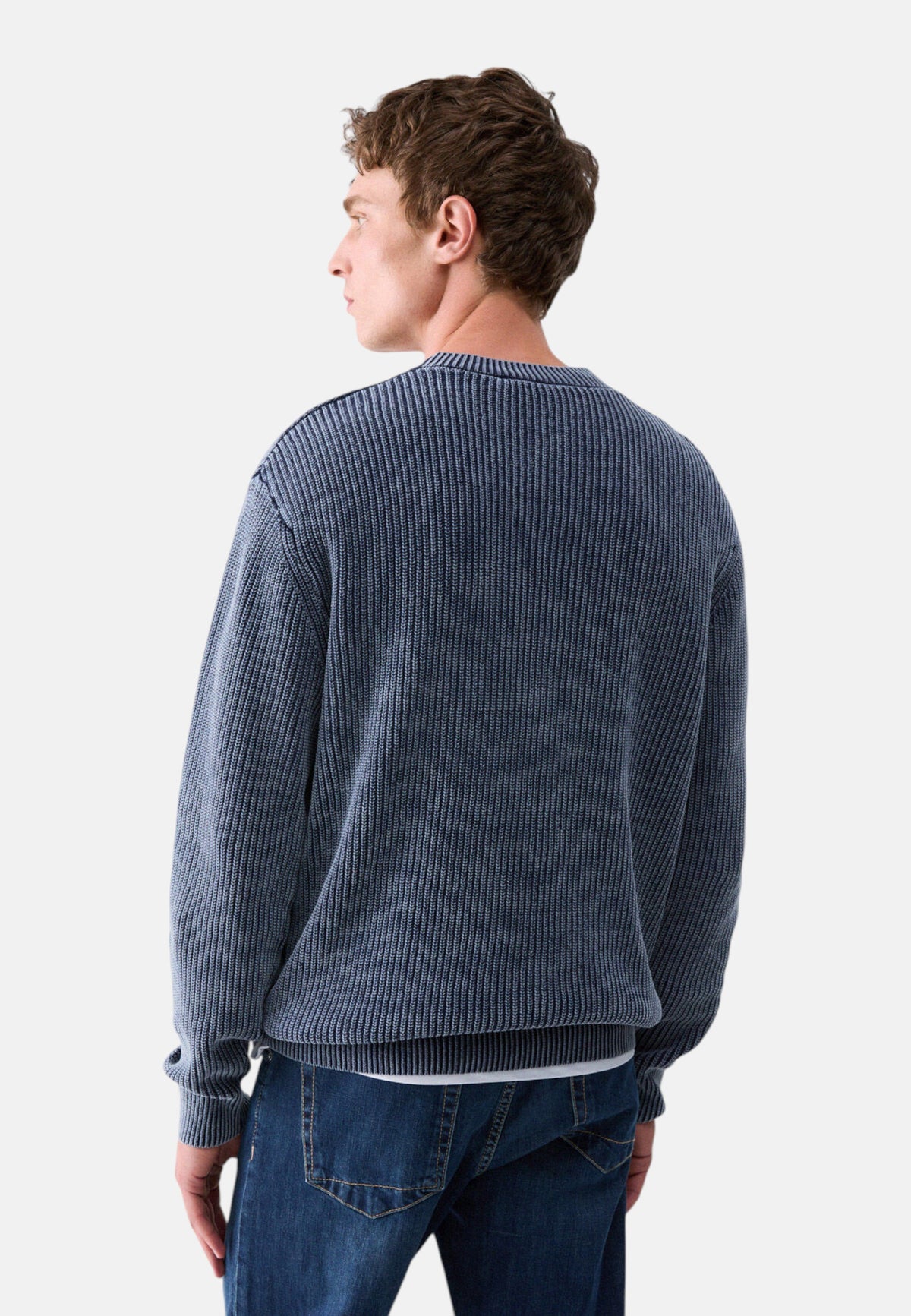 Maglione A Girocollo Uomo Liu Jo A Coste Inglesi  QF6267MAB25