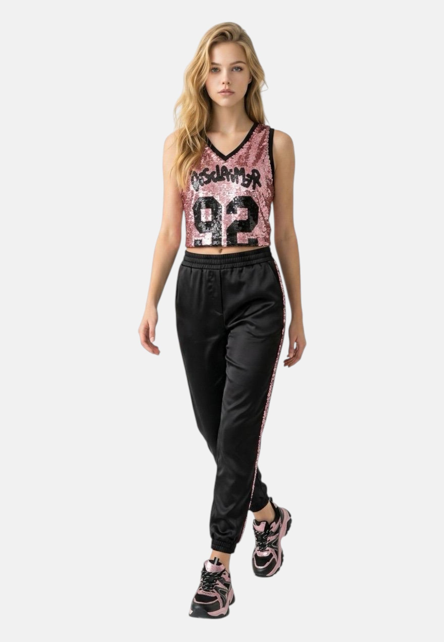 T-Shirt Senza Maniche Donna Disclaimer   26EDS55616