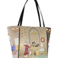 Borsa A Spalla Donna Braccialini Shopper, Manico doppio, Chiusura con zip, Due tasche interne, una con zip e una aperta, Stampa illustrata Looney Tunes, Dimensioni: 45 x 12 x 29 Cm Allround LT LT292YY