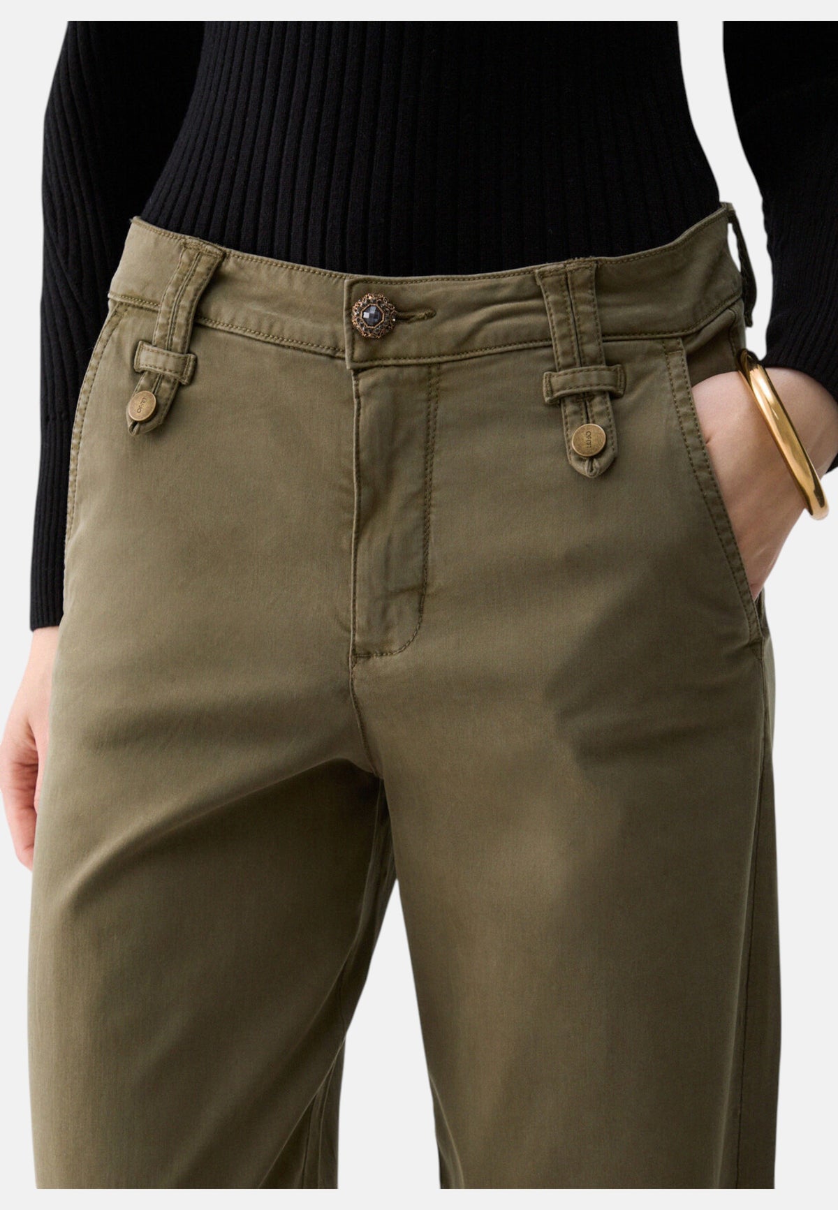 Pantaloni  Donna Liu Jo A Vita Media Flare Cropped WF6125T709A