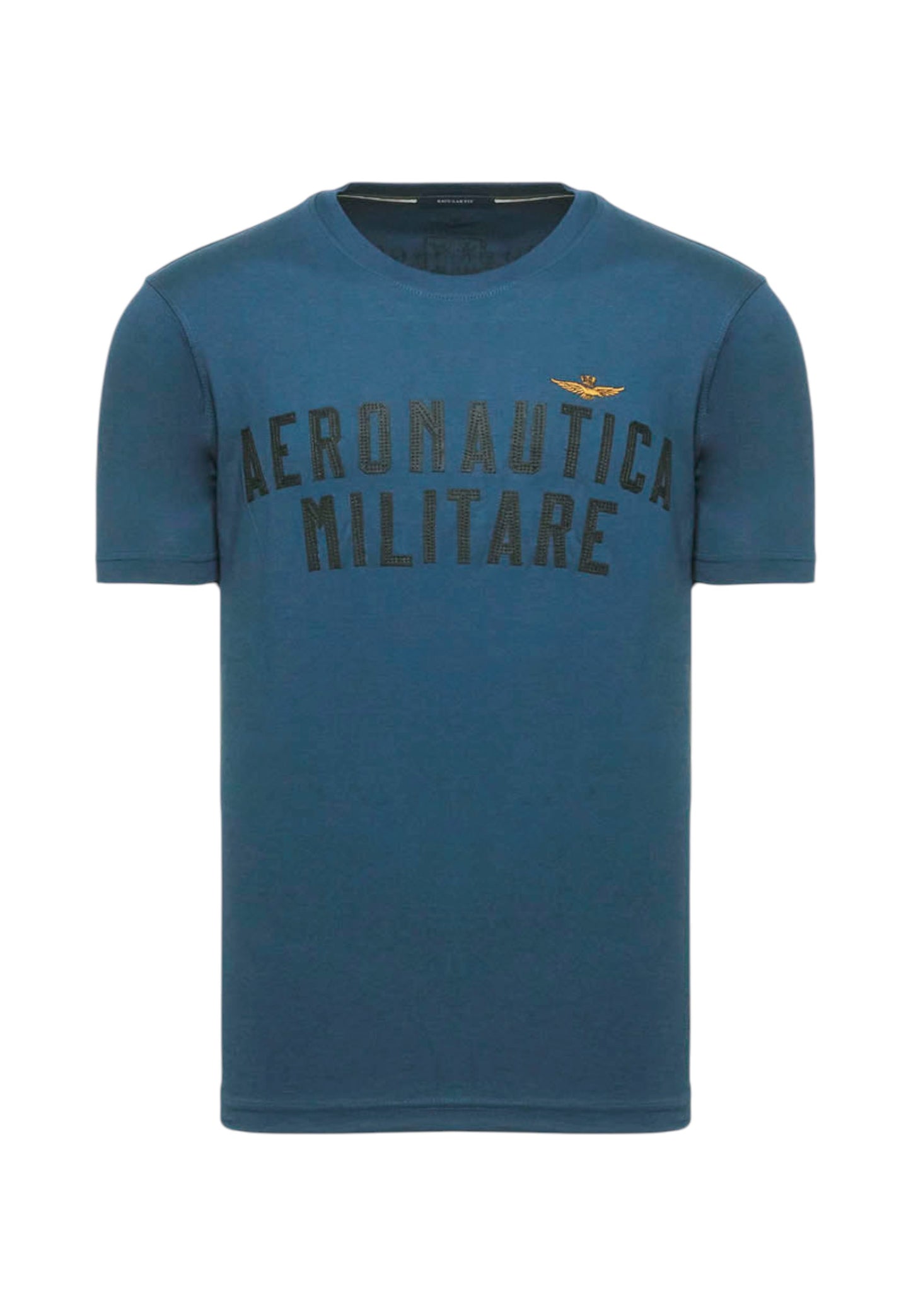 T-Shirt Manica Corta Uomo Aeronautica Militare Con Logo In Feltro  252TS2478UJ00641