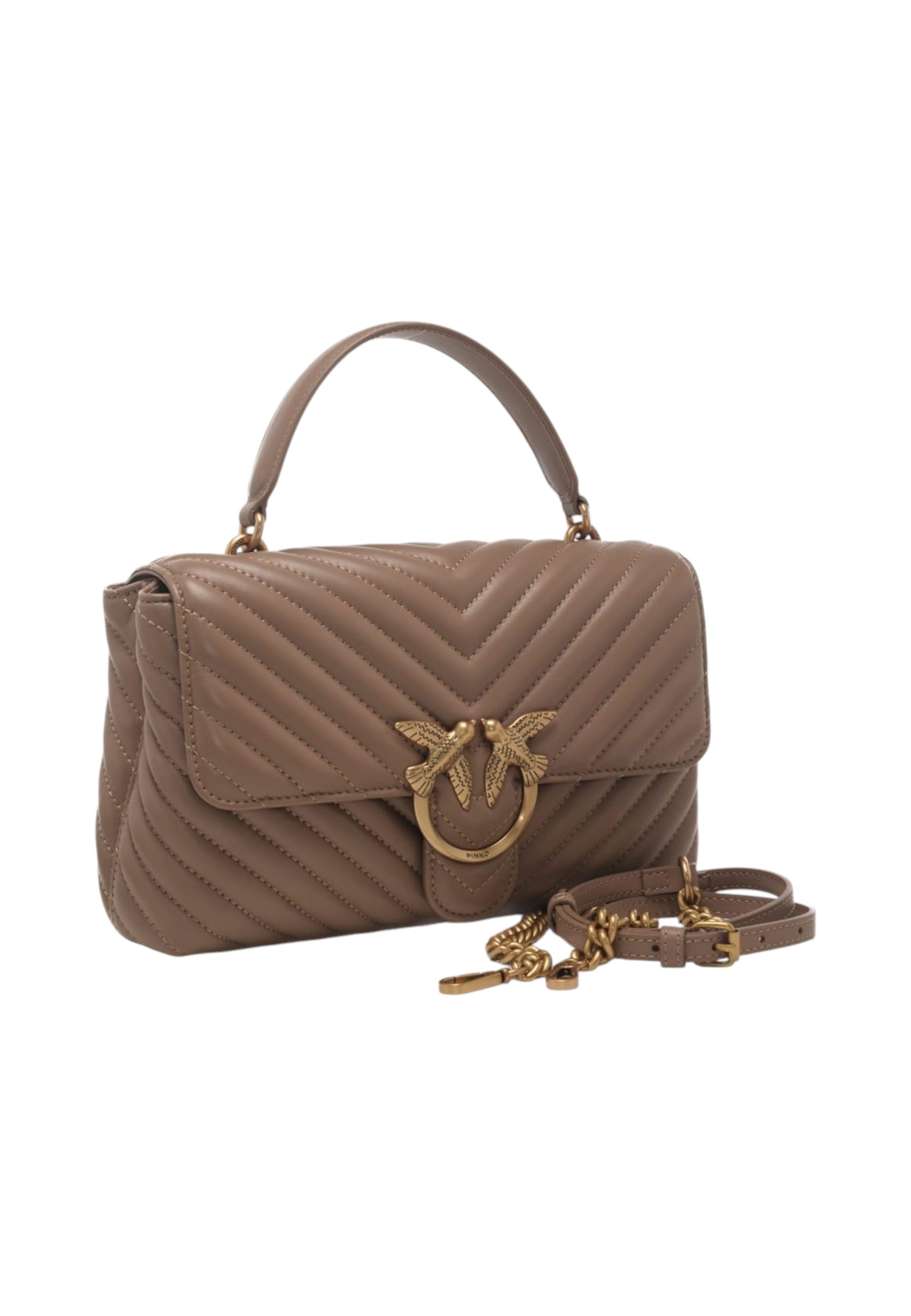 Borsa A Mano Donna Pinko Media Love Lady Puff Classic Chevron 100043A0GK