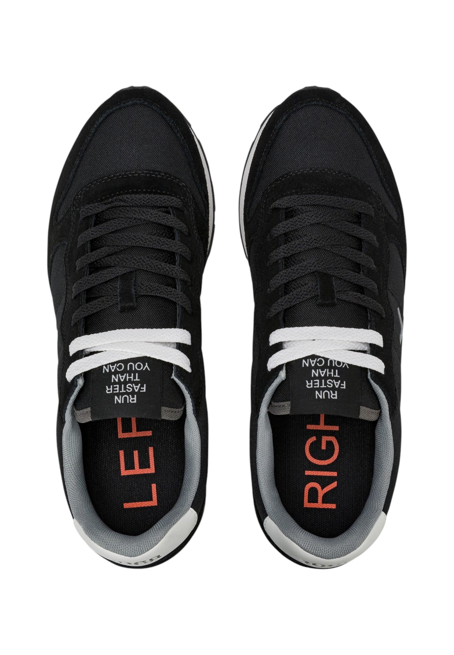 Sneakers Basse Uomo Sun68 Stile Running, Logo Ricamato, Nylon E Suede Tom Solid Z46101