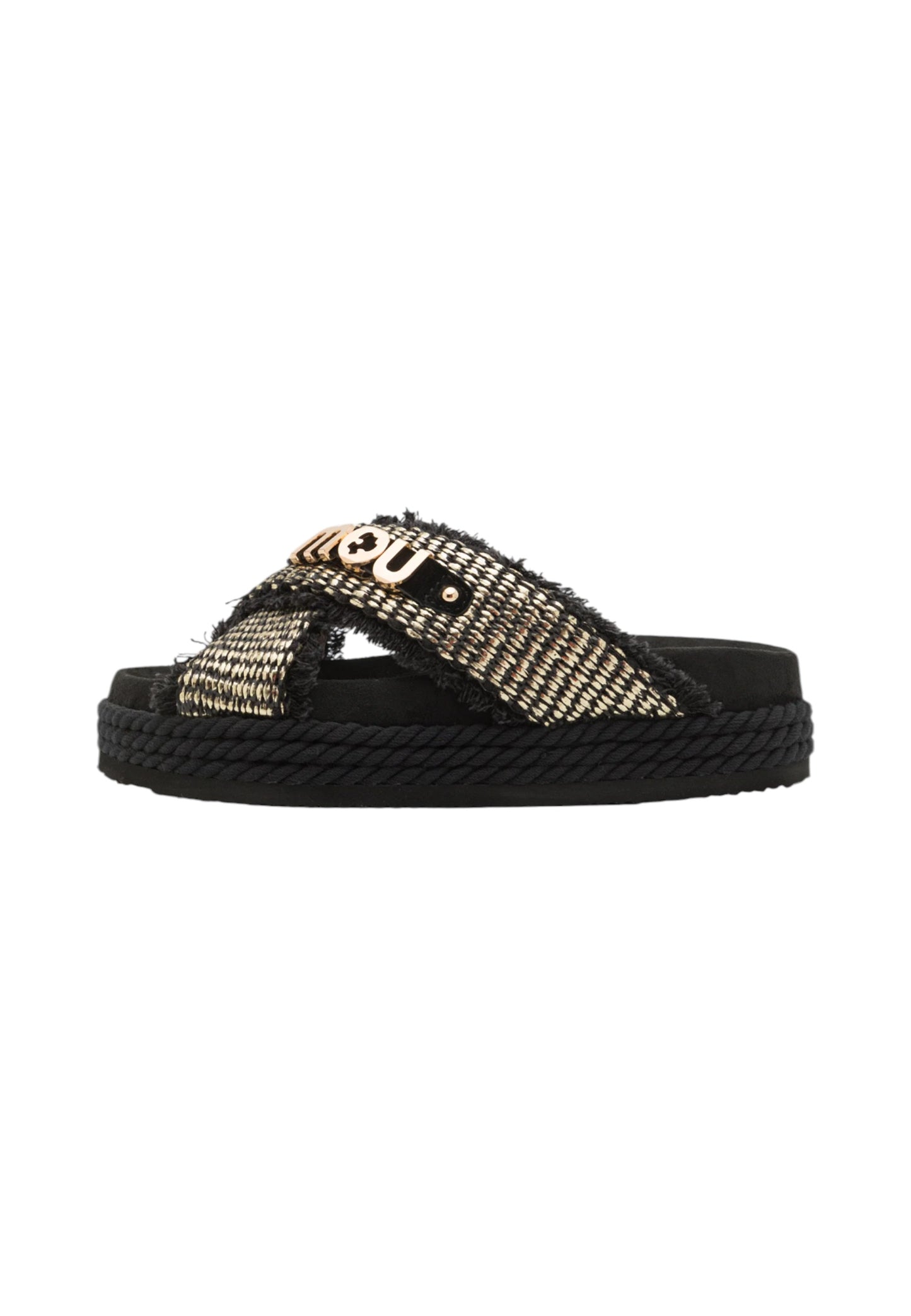 Sandali  Donna Mou  Criss-cross rope sandal raffia