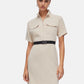 Vestito Corto Donna Liu Jo Tessuto Navetta Tinta Unita Eco Line TA6020TS923
