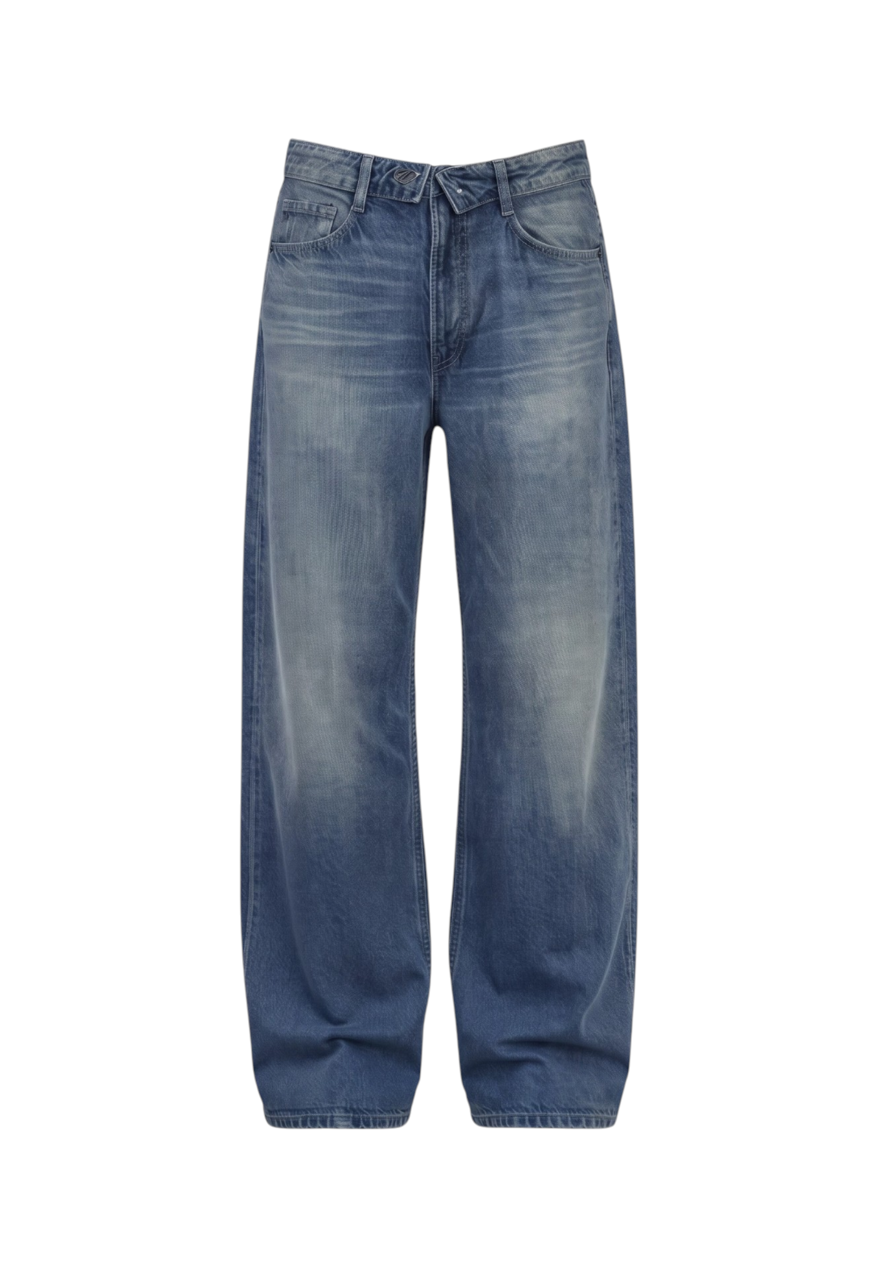 Jeans Barrel Fit Donna Liu Jo Effetto Used Con Cinta Rovesciata Zip Dea UF6500D0396