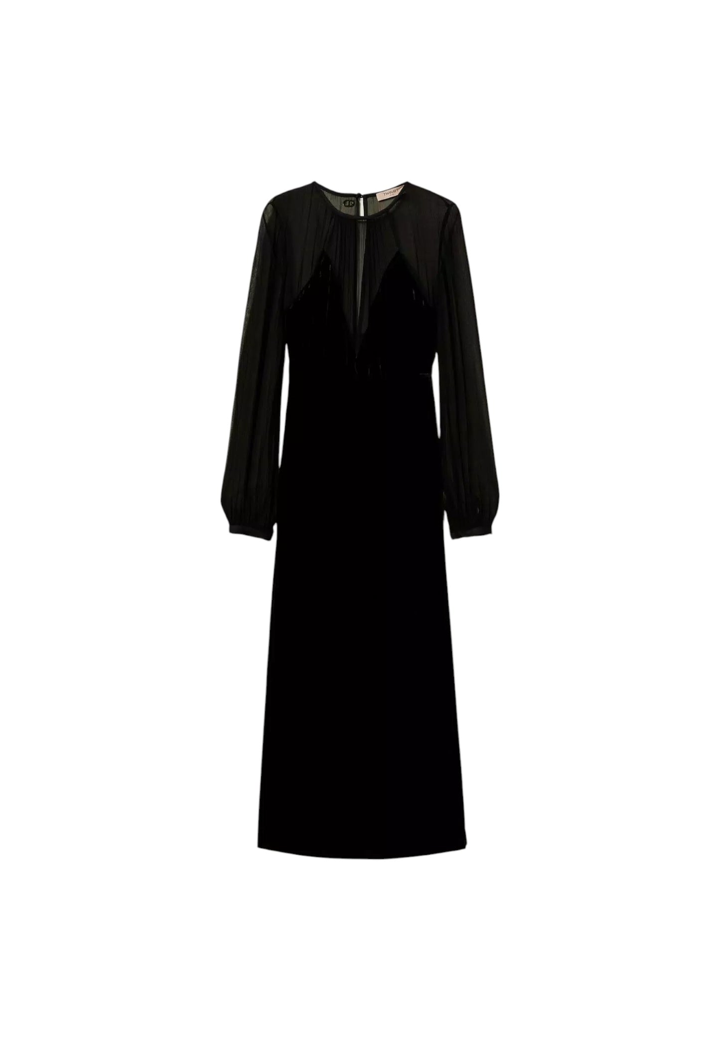Vestito Lungo Donna Twinset Bi-Materiale  242TT2180