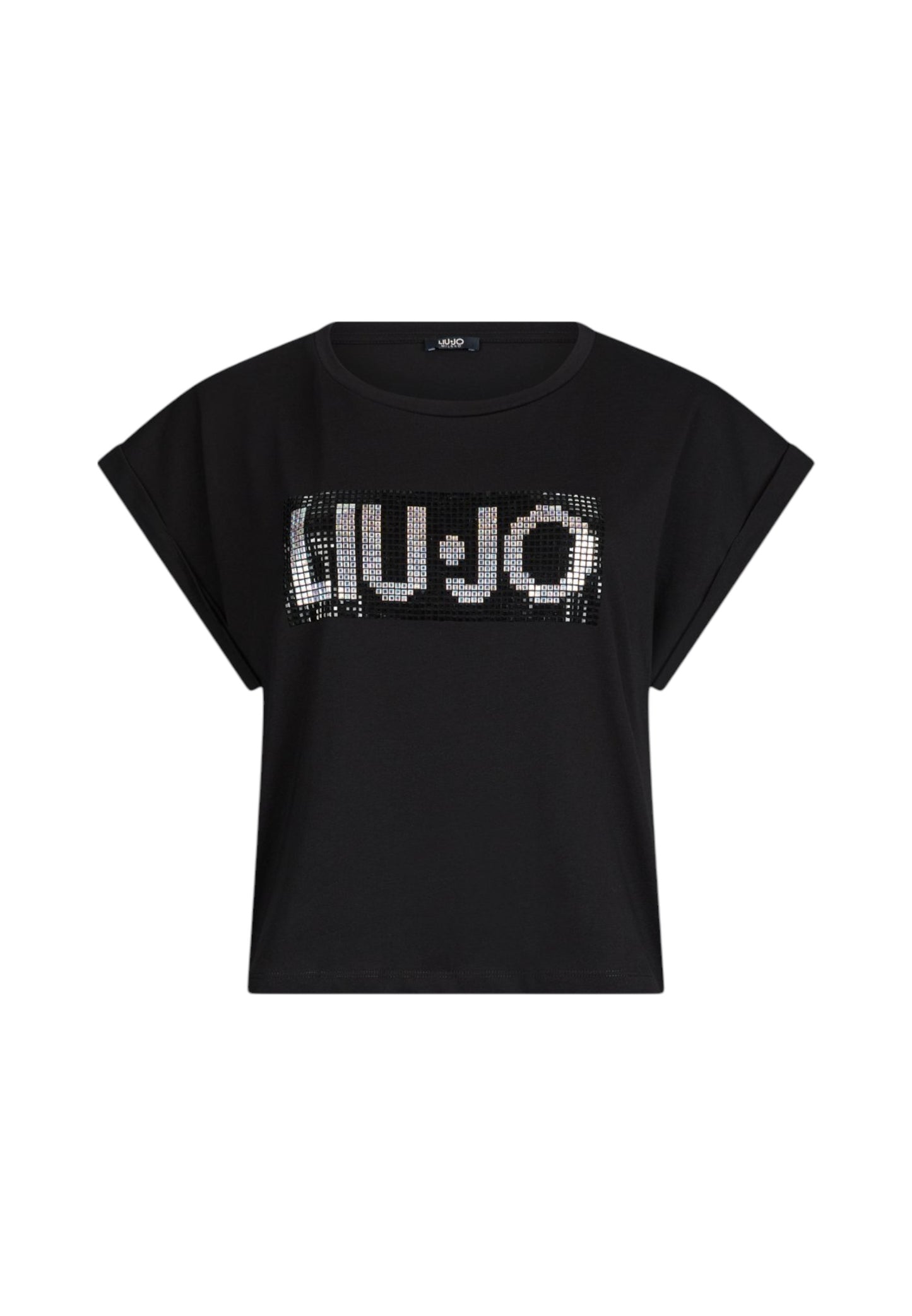 T-Shirt Senza Maniche Donna Liu Jo  Strass Bicolor