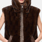 Gilet  Donna Pinko Effetto pelliccia sintetica, collo rialzabile, zip a doppio cursore, tasche oblique a filetto, coulisse interna al fondo, fodera jacquard con logo Love Birds Glossinia 106939A3C5