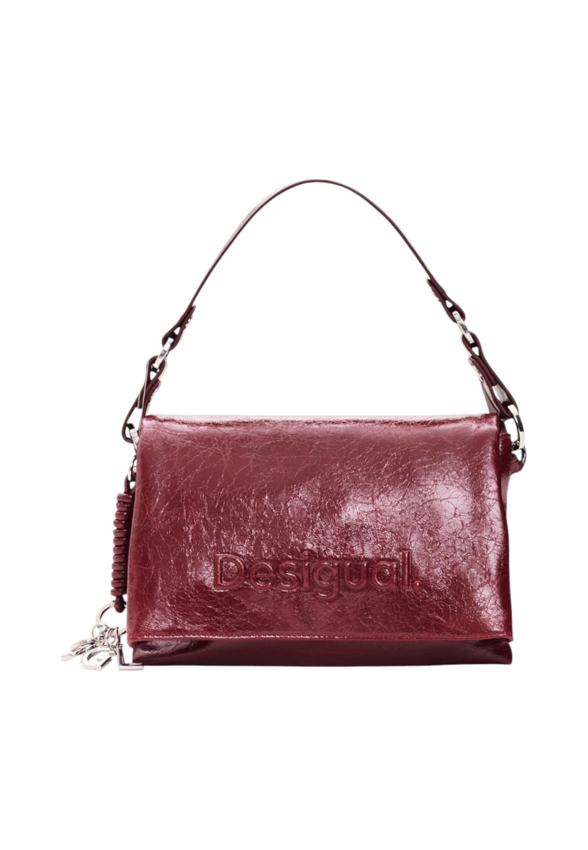 Borsa A Spalla Donna Desigual  Bag Half Logo Venecia 4.0 Granate 26WAXP80