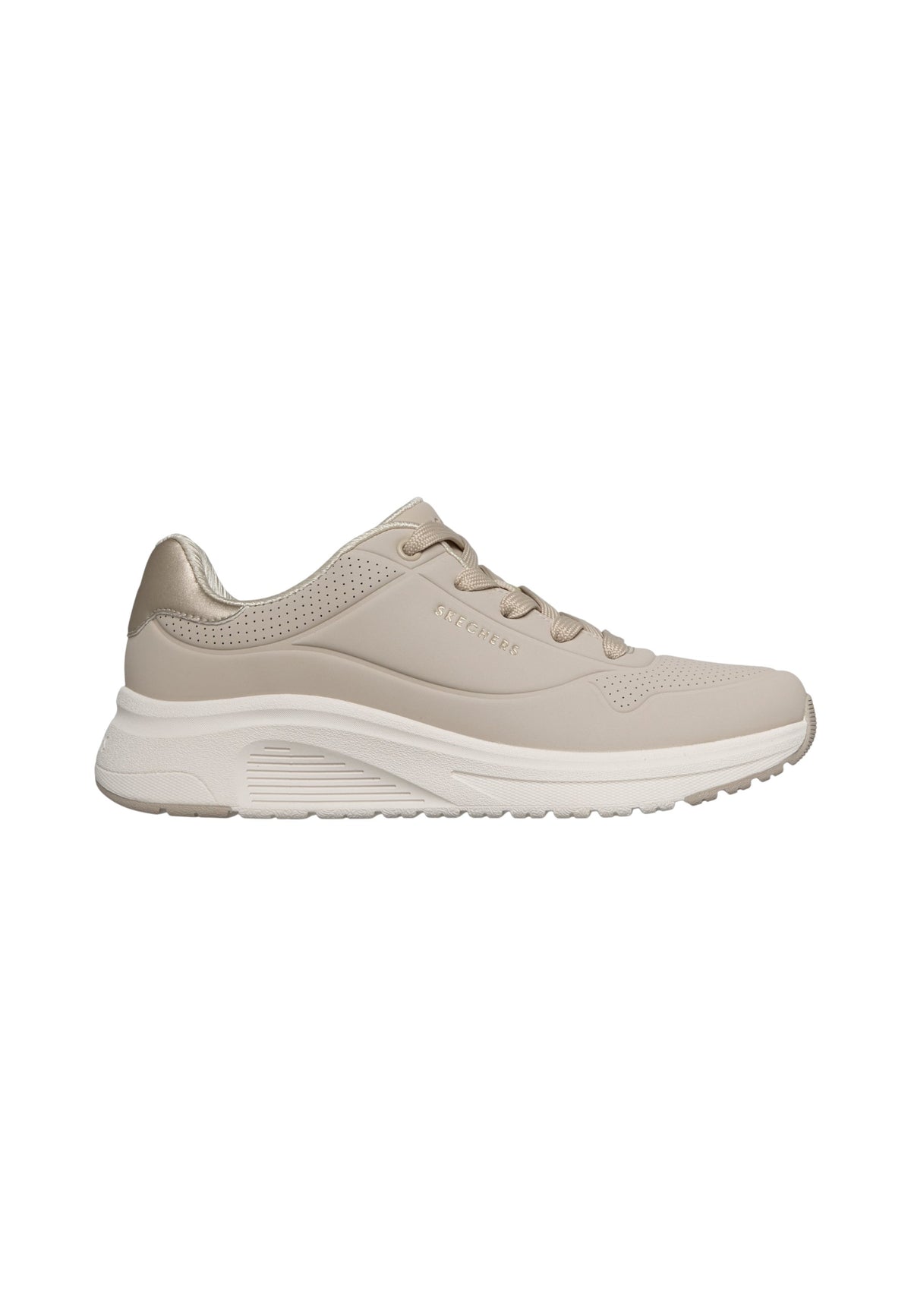 Sneakers Basse Donna Skechers Memory Foam, Tomaia traforata Uno Lite 2 190265
