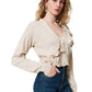 Cardigan  Donna Twinset In Maglia Con Motivo Rouches  242TP3300