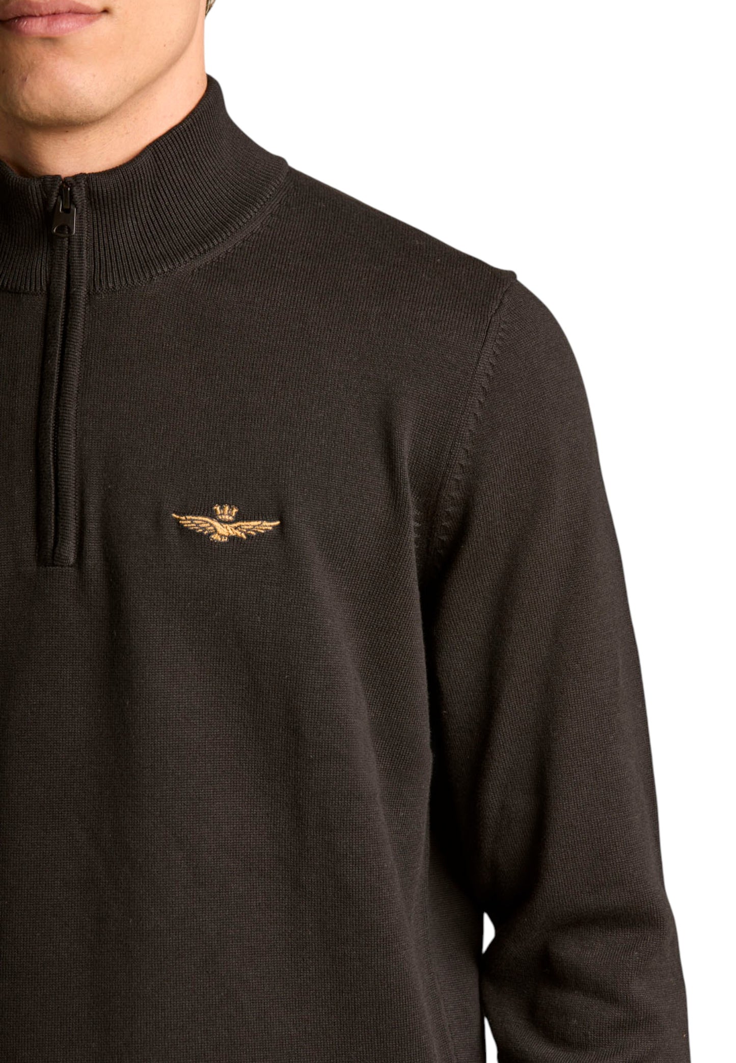 Maglia Collo Alto Uomo Aeronautica Militare Mezza zip  252MA1578UL00506