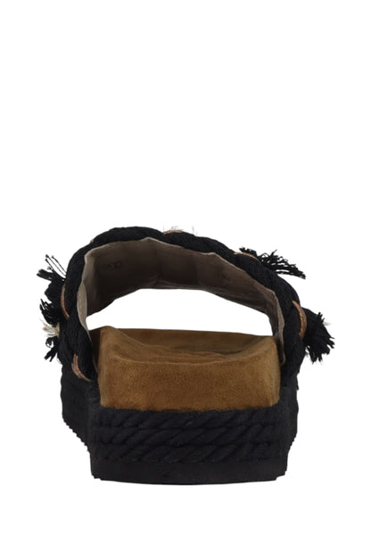 Sandali  Donna Mou  Monoband rope sandal fringes