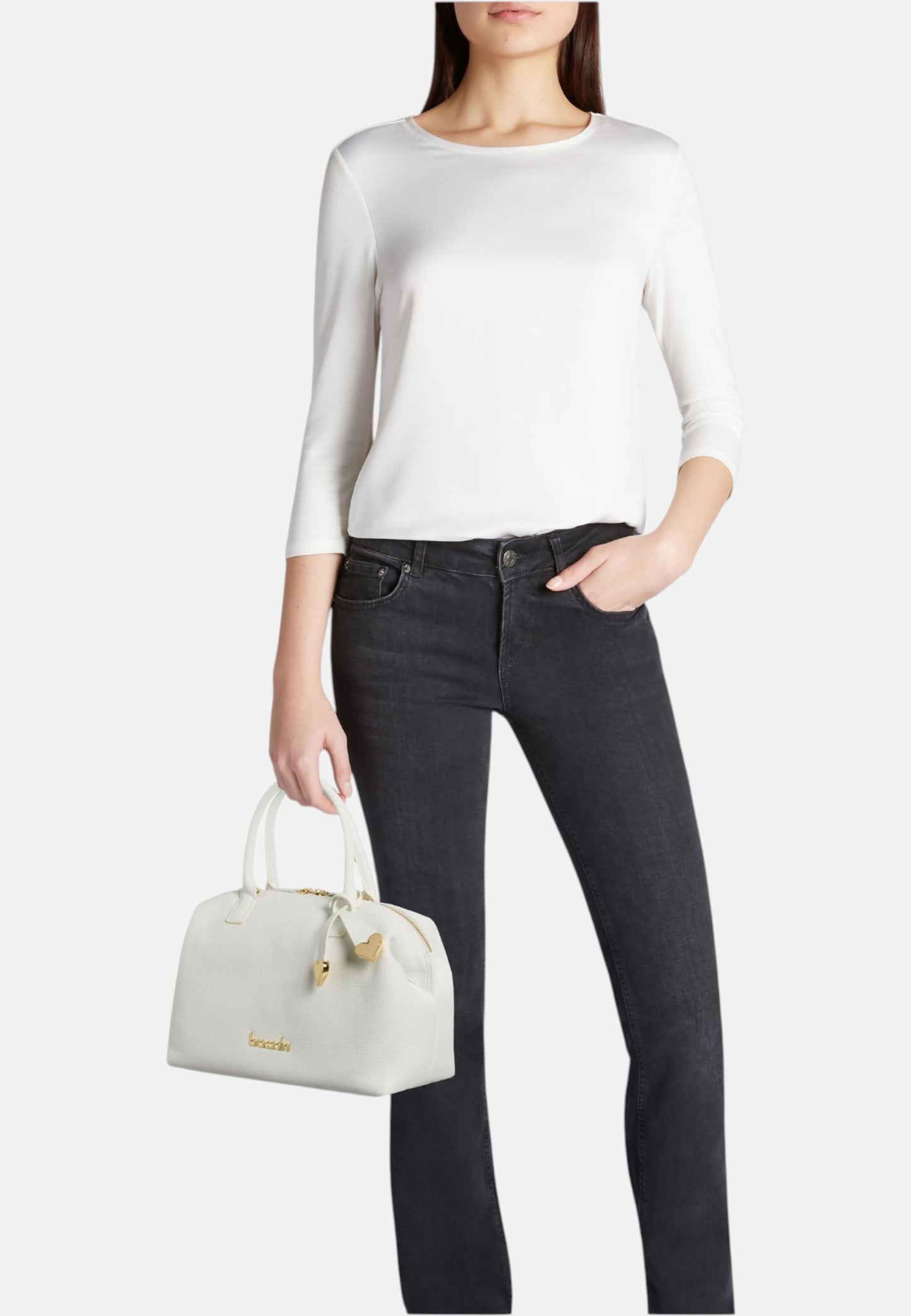 Borsa A Mano Donna Braccialini Bauletto In Pelle Michelle B19015PP