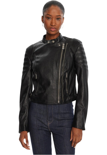 Giacca In Pelle Sintetica Donna Guess Stitched Jeannine W5YL19WHDS0