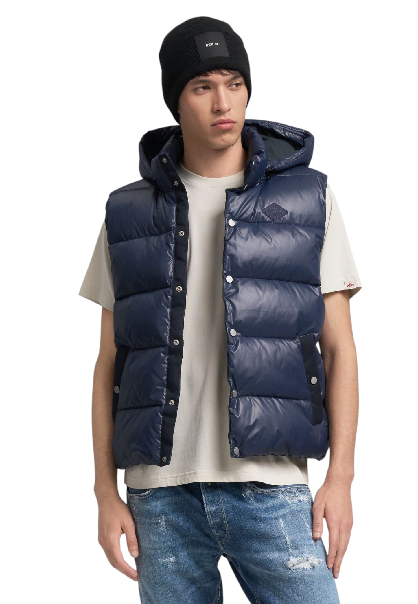 Gilet Con Cappuccio Uomo Replay Imbottito  M8475 .000.85304S
