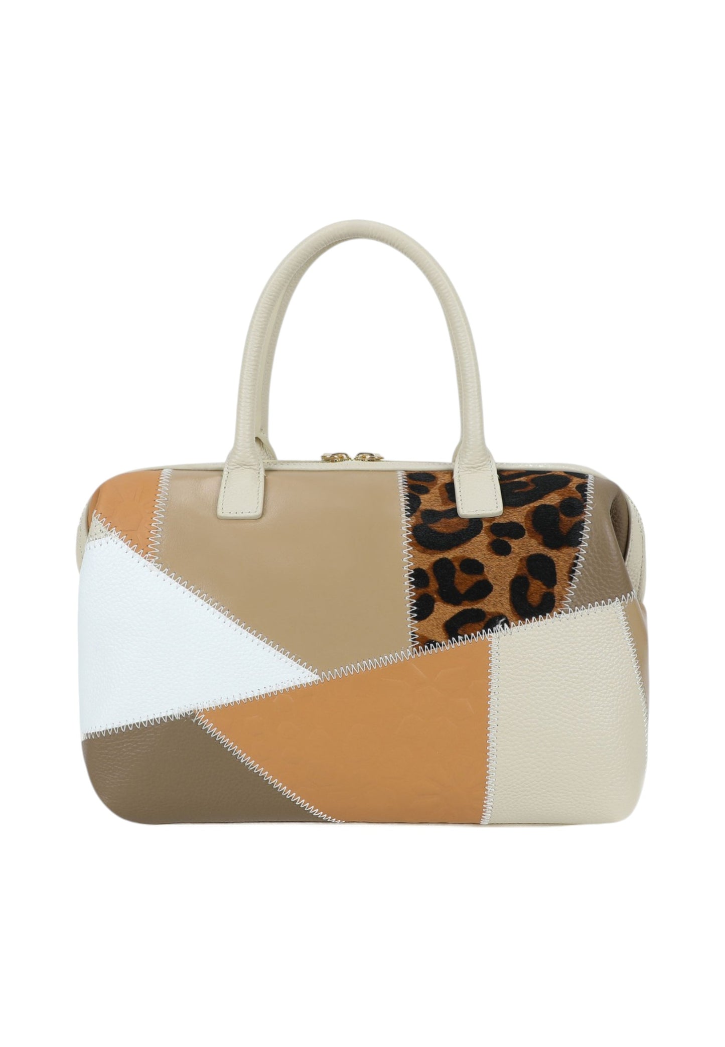 Borsa A Mano Donna Braccialini Bauletto In Pelle Patchwork B19072PP