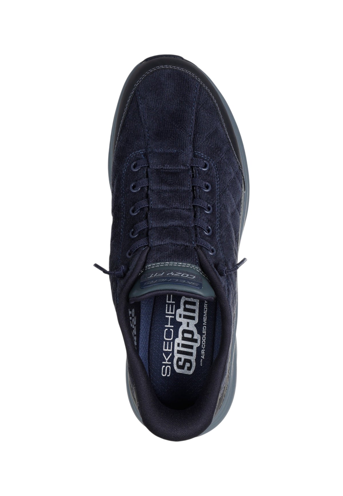 Sneakers Basse Uomo Skechers Hands Free Slip-ins, Heel Pillow, Cozy Fit, Contour Foam, Air-Cooled Memory Foam, Velluto a coste trapuntato, Lacci elasticizzati No Tie Fit, Lavabile in lavatrice Contour Foam-Cordelux 232618