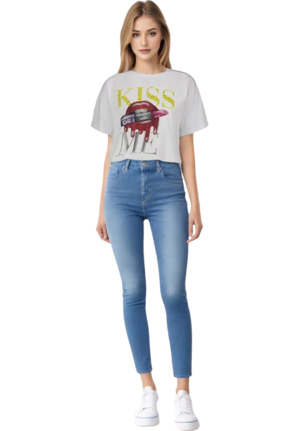 T-Shirt Manica Corta Donna Denny Rose   411ND64022