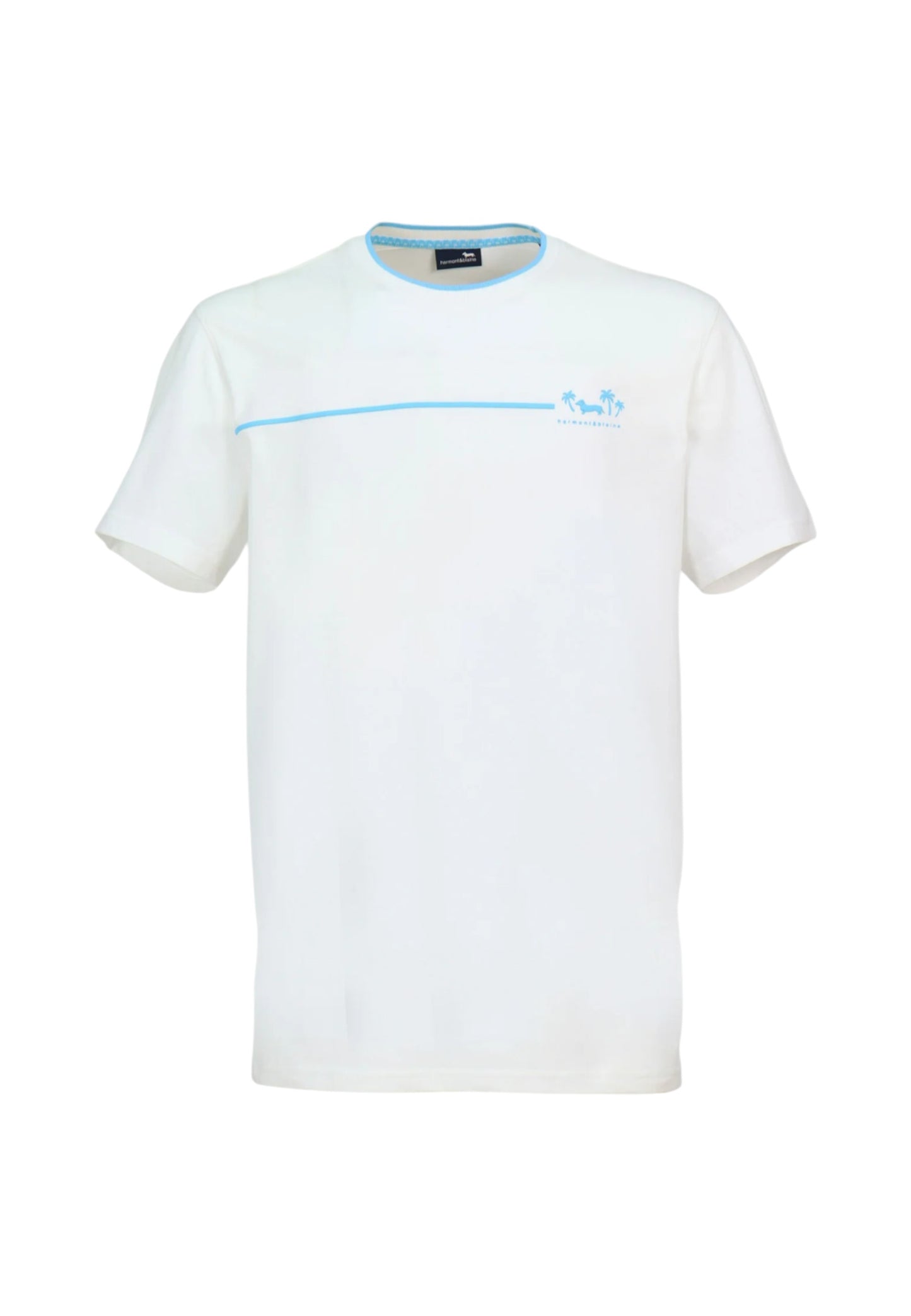 T-Shirt Manica Corta Uomo Harmont & Blaine Con Stampa Mare  IRQ421021055