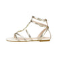 Sandali Bassi Donna Liu Jo In Pelle Metallizzata Oro Chiaro Sandy 09 SA6123EX029