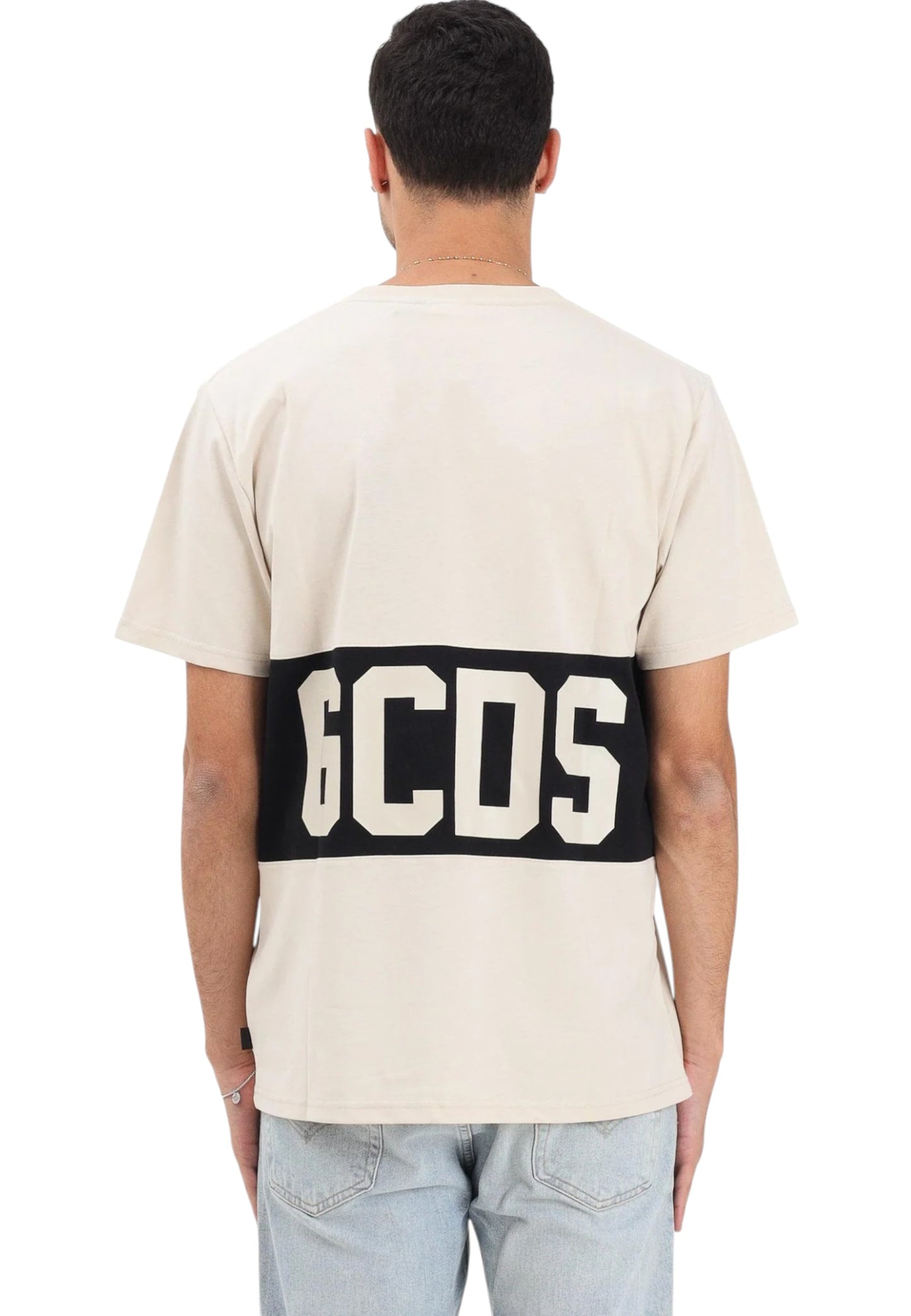T-Shirt Manica Corta Uomo Gcds Band Logo Regular  B1XM2314JA3