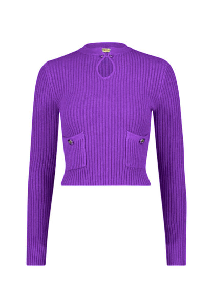 Maglione A Girocollo Donna Denny Rose A Costine  321ND53005