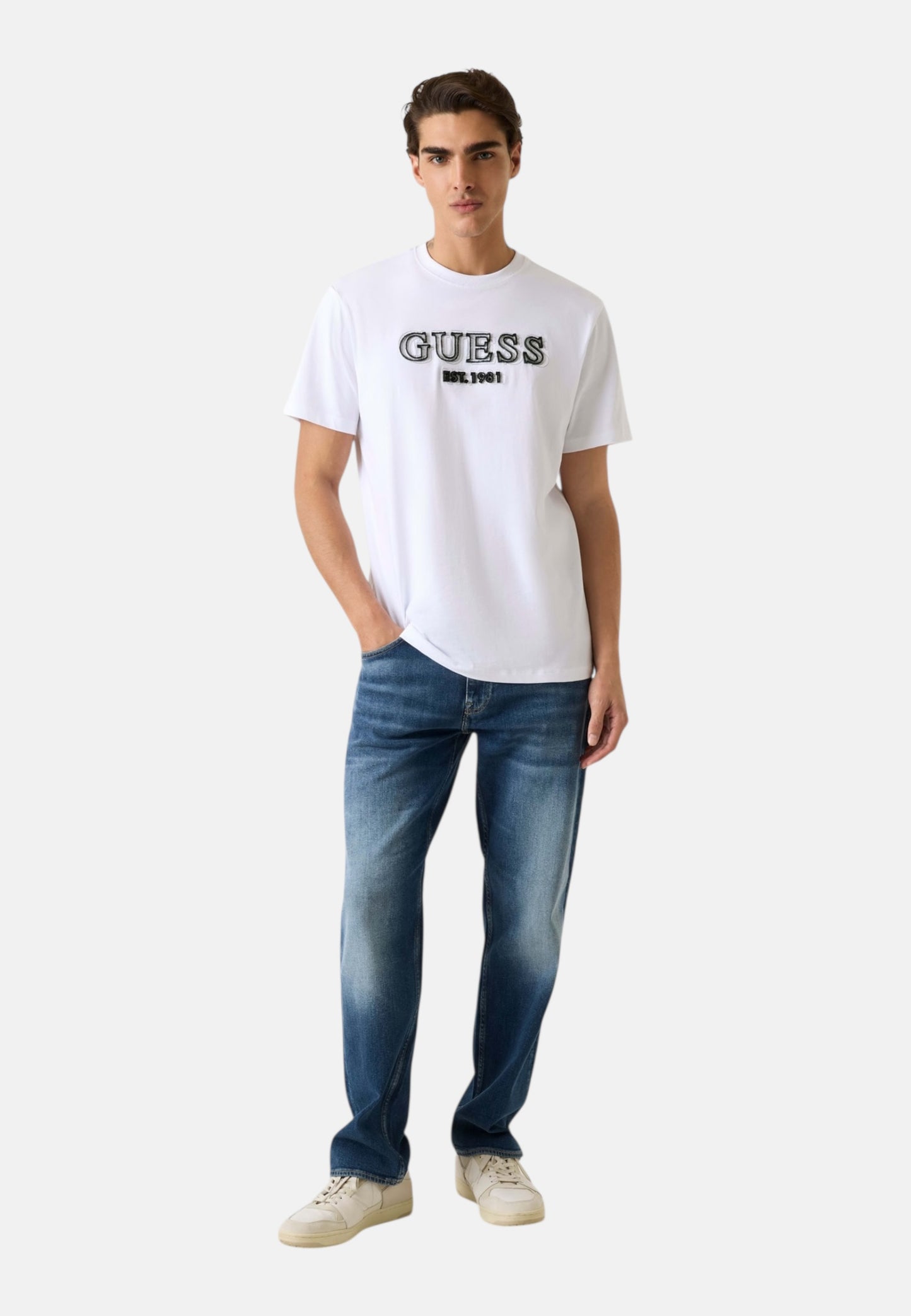 T-Shirt Manica Corta Uomo Guess  Embroidery Logo M6RI22K8FQ4