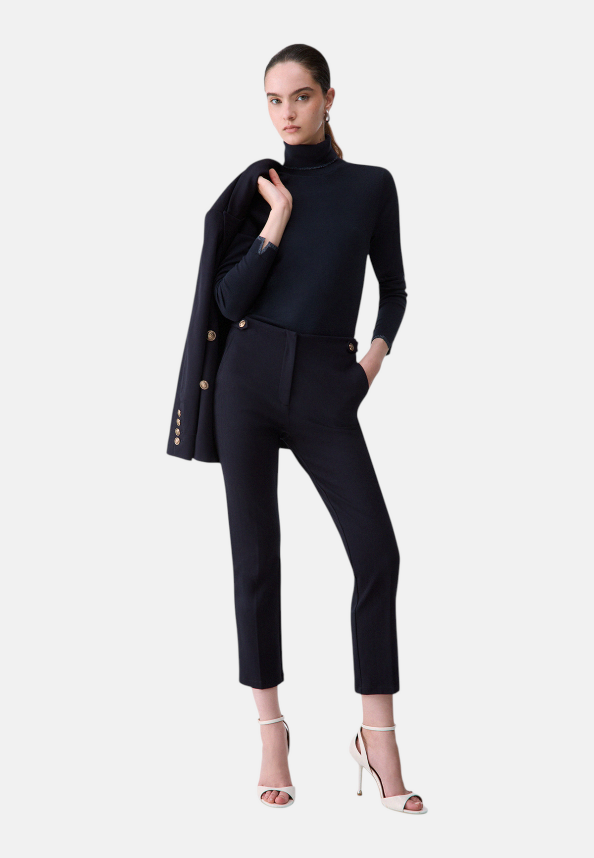 Maglione Collo Alto Donna Liu Jo Basic Fit  WF6013MS49I