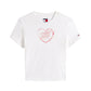 T-Shirt Manica Corta Donna Tommy Jeans  Tjw Slim Sh Heart DW0DW21390