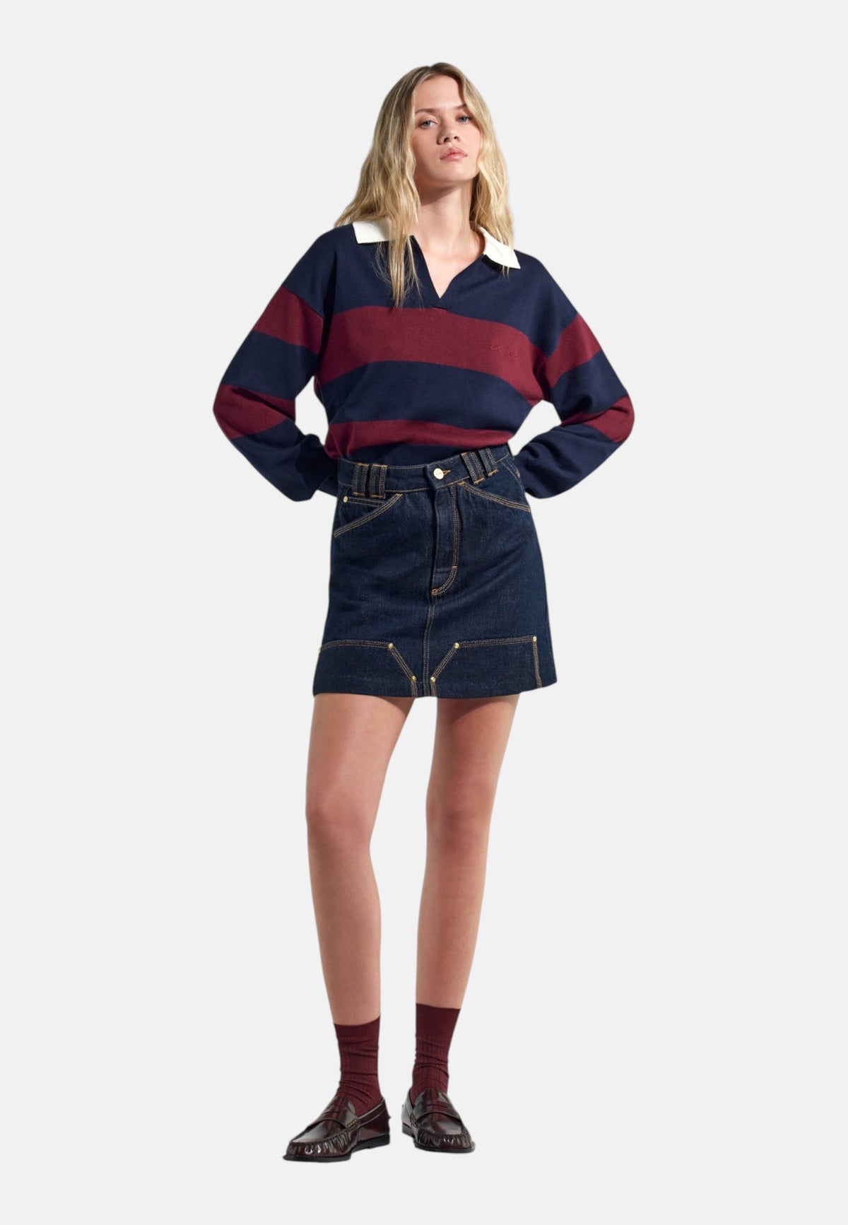 Maglione A Girocollo Donna Gas Filato Light Snowy Finezza 12 Vilma Polo 565996430786