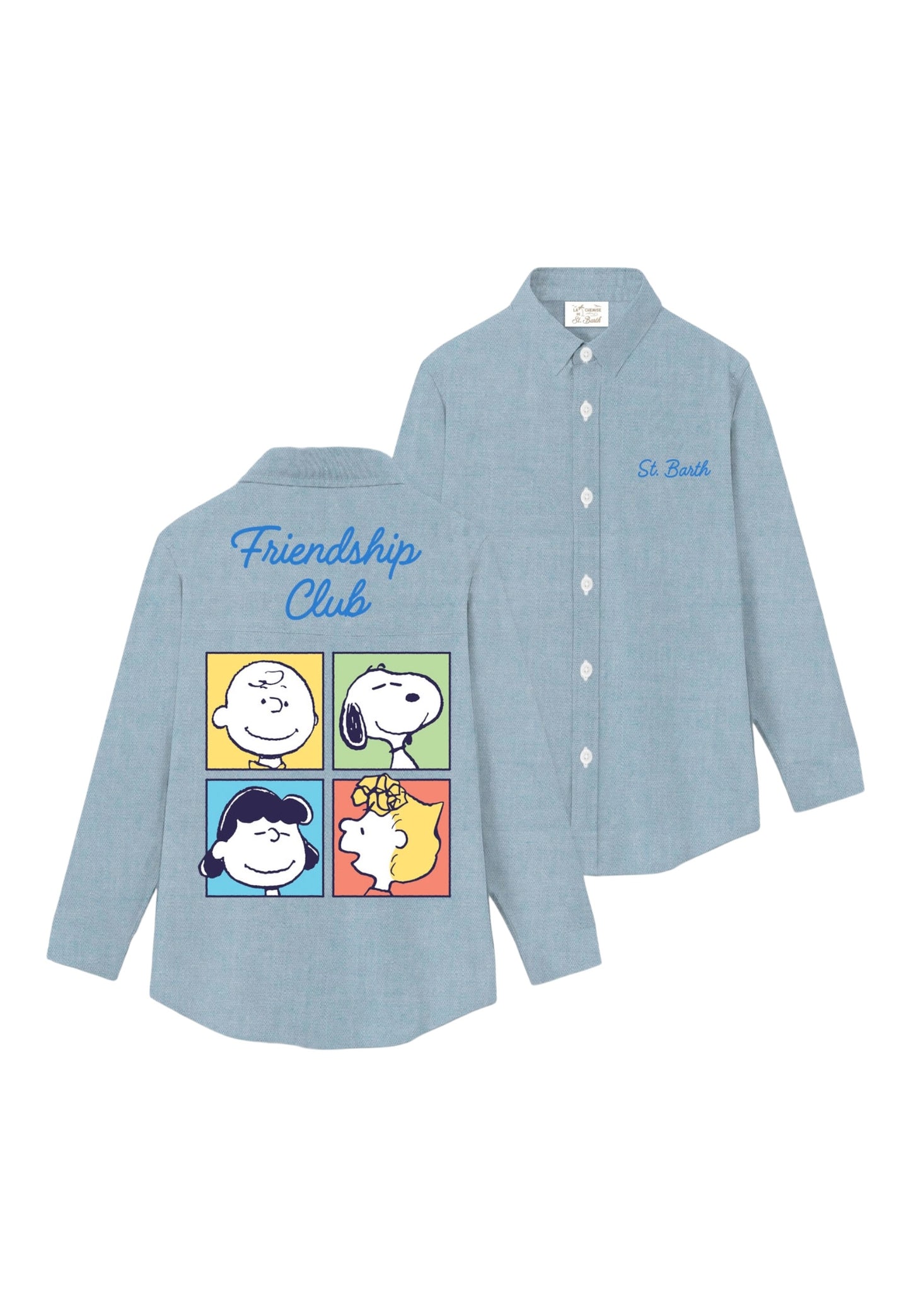 Camicia Manica lunga Donna Mc2 Saint Barth Chambray M Peanuts Friendship Brigitte Embry BRIG005