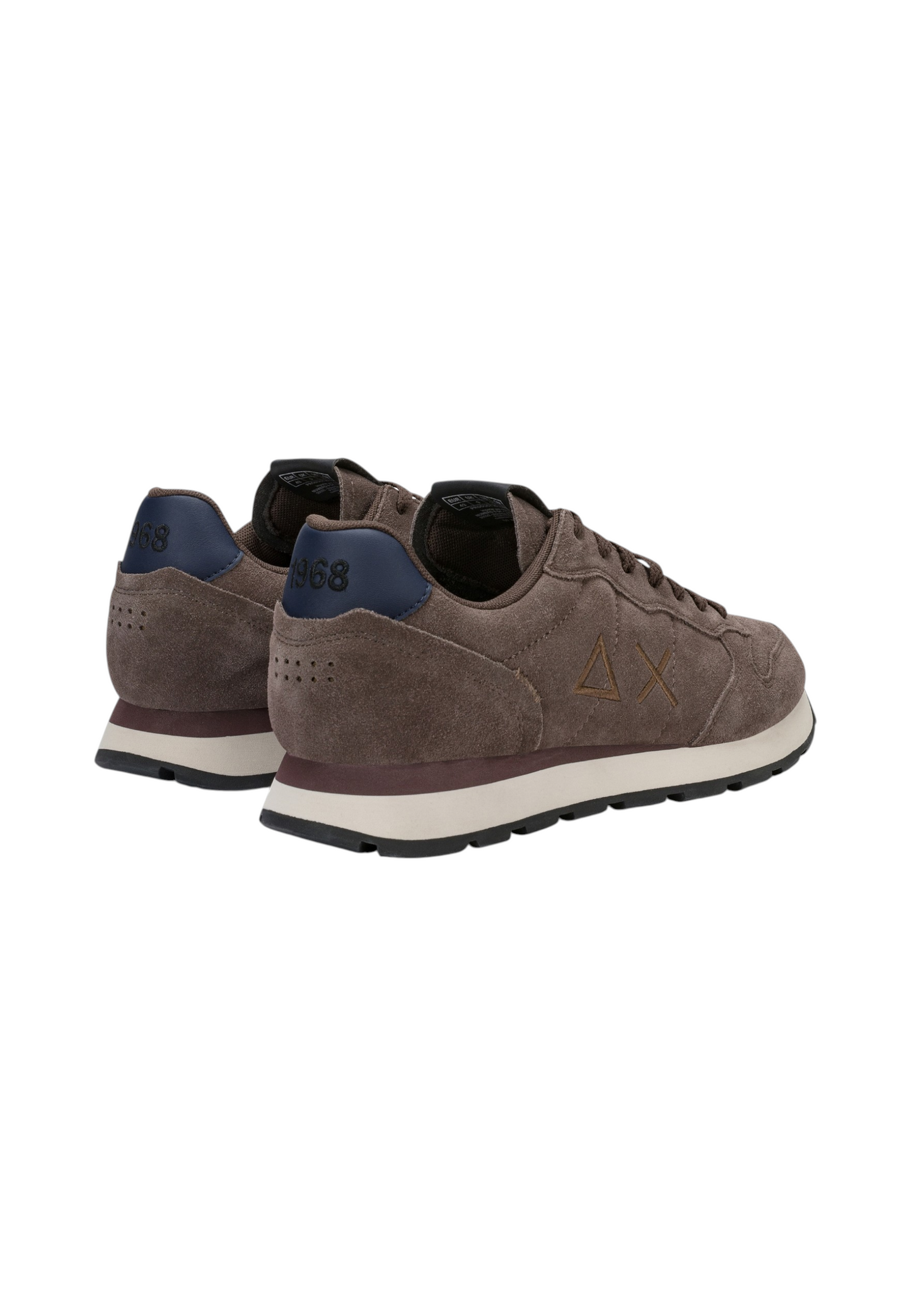 Sneakers Basse Uomo Sun68 Stile Running, Suede, Logo Ricamato Tom Suede Z46106