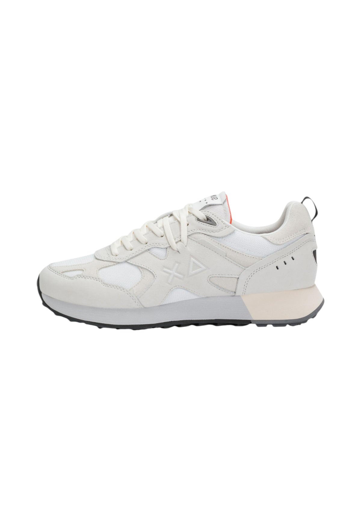 Sneakers Basse Uomo Sun68 Stile Running, Nubuck E Mesh, Maxi Logo Jaki 2.0 Nubuck Z46127